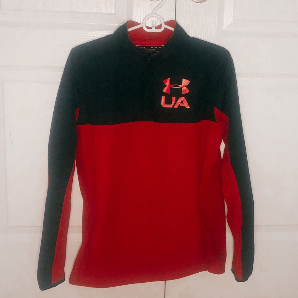 red under armor quarter zip